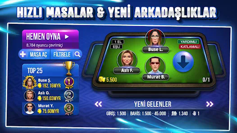 101 Yüzbir Okey Extra - Online screenshot