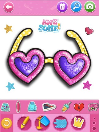 Glitter beauty coloring book Image