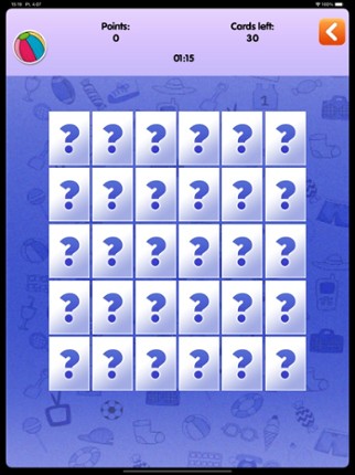 Memory Games Things & Toys screenshot