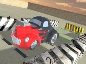 Old Car Parking 3D Image