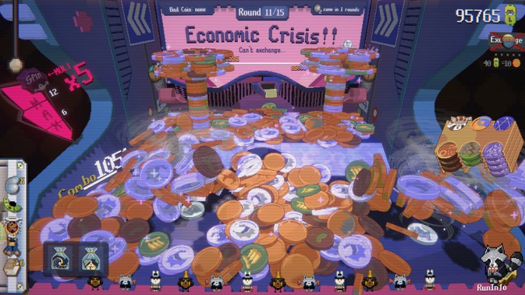 RACCOIN: Coin Pusher Roguelike screenshot