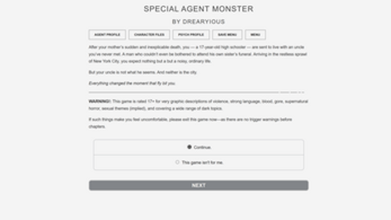 SPECIAL AGENT MONSTER screenshot