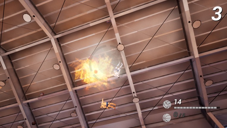 A game that saves the muscles caught in the ceiling of the gymnasium screenshot