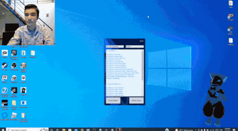PAIcom (furry computer assistant) screenshot