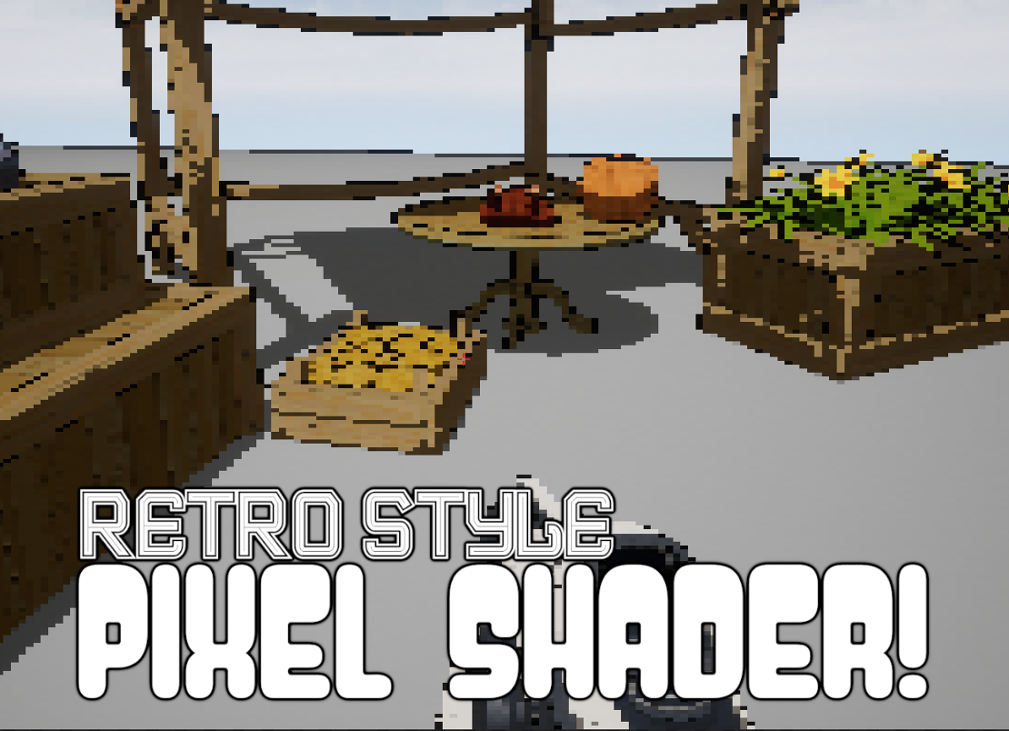 Games like Retro Game/Pixelization Shader for Unreal Engine 4