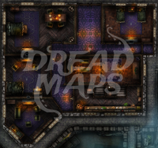 Greyspire Fortress TTRPG Battlemap Image