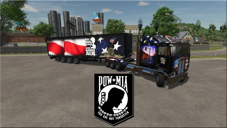 Memorial Day Kenworth K100 with CurtainSide Dry Van Image