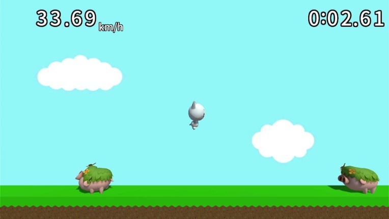 Risk your life to get your dinner back -Nyanzou action game- screenshot