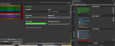Unity Hierarchy Custom Labels Image