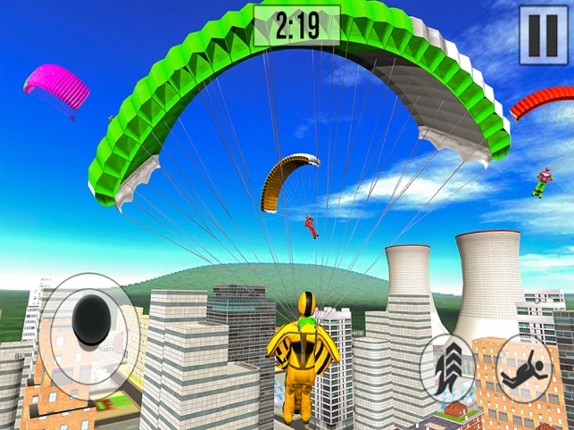 Wingsuit Flying Stunt 3D Image