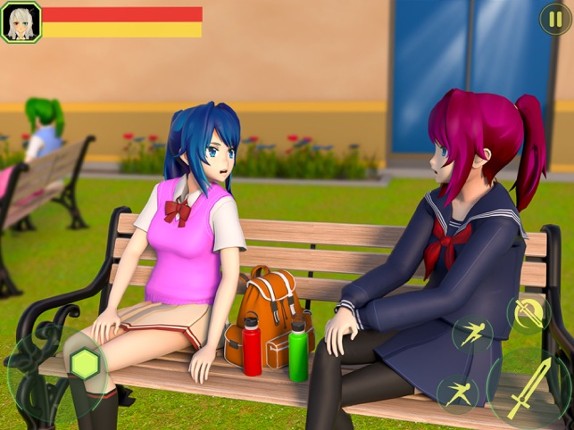 Anime High School Girl Fighter Image