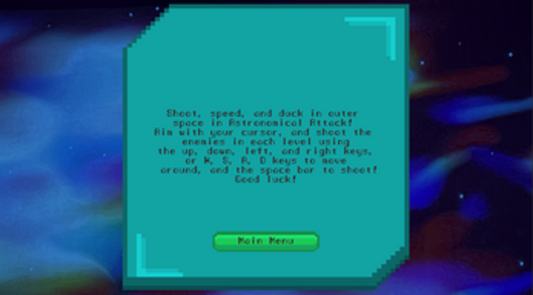 2D Shooter: Astronomical Attack screenshot
