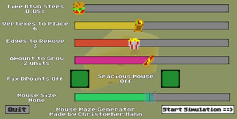Mouse Maze Generator screenshot
