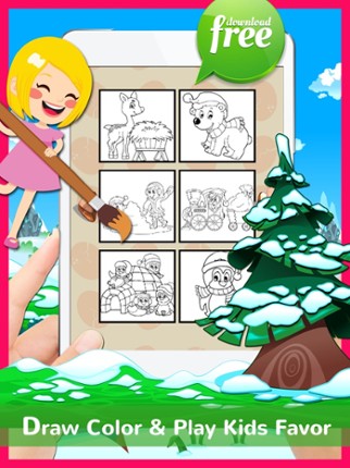 Christmas Coloring Book Free For Kids And Toddlers screenshot
