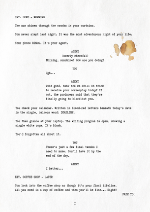 Coffee Shop Screenwriter Image