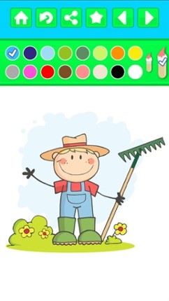 Farm Animals Peekaboo Coloring Book - Free Kids Printable Pages Image