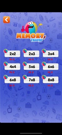 Memory Games Things & Toys screenshot
