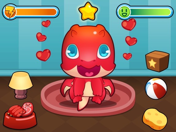 My Virtual Dragon - Pocket Pet Monster with Mini Games for Kids screenshot