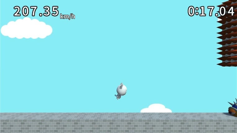 Risk your life to get your dinner back -Nyanzou action game- screenshot