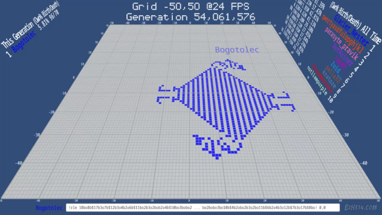 Twitch Plays Conway's Game of Life screenshot