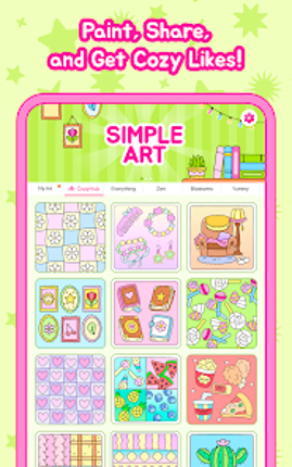 Simple Art: Coloring Book ASMR screenshot