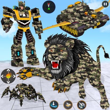 Army Tank Lion Robot Car Games Image