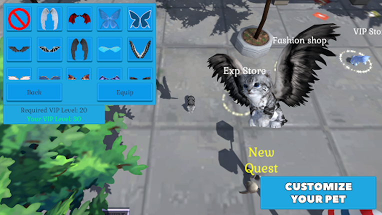 Cute Pocket Cat And Puppy 3D Image