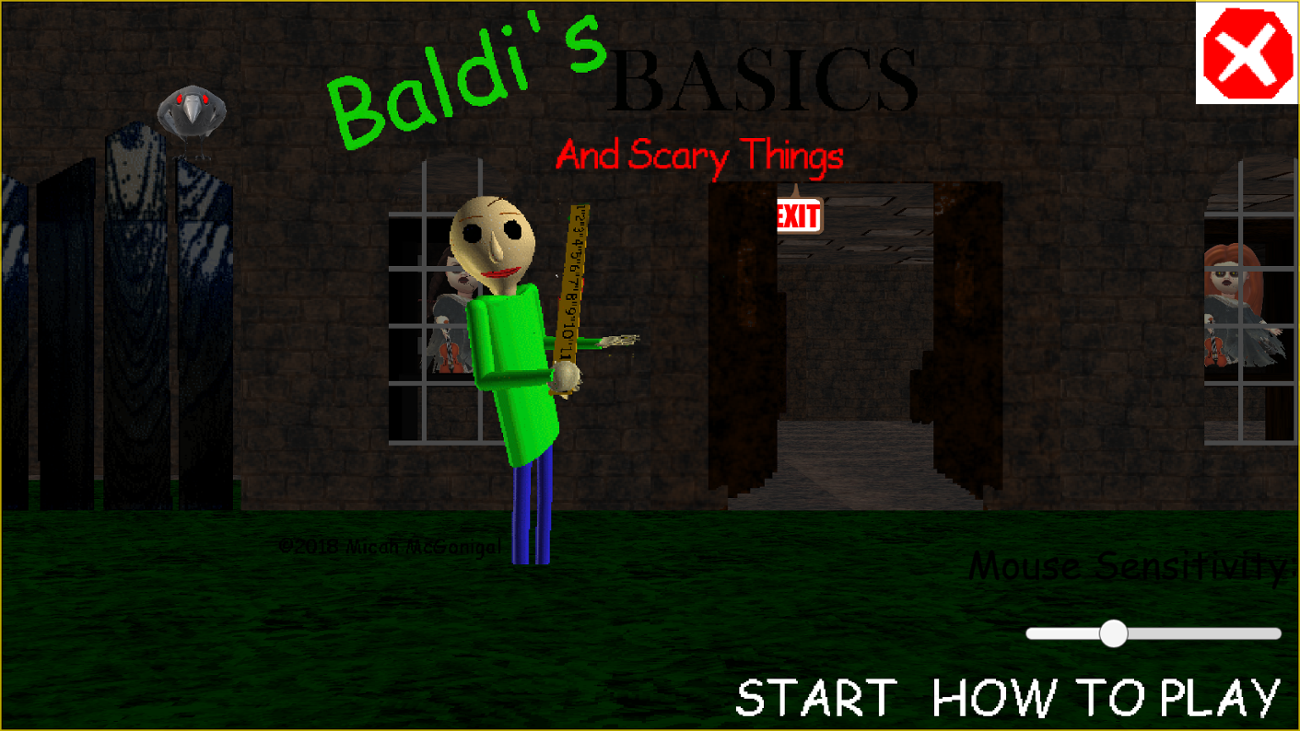 Games like Baldi's Basics and Scary Things