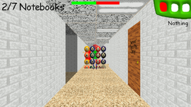 Baldi's head is a ball screenshot