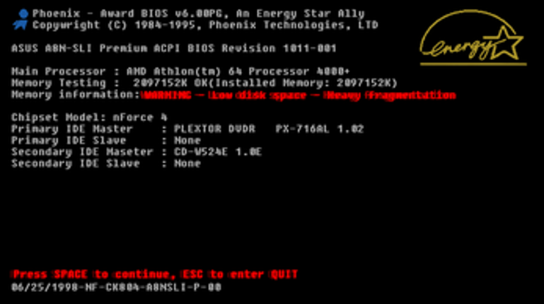 Defrag screenshot