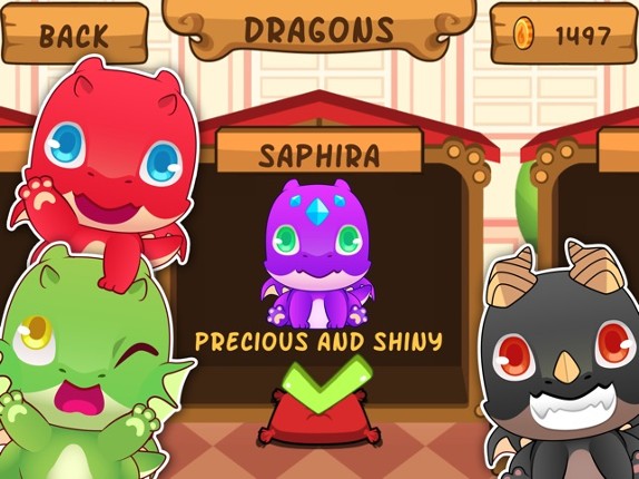 My Virtual Dragon - Pocket Pet Monster with Mini Games for Kids screenshot