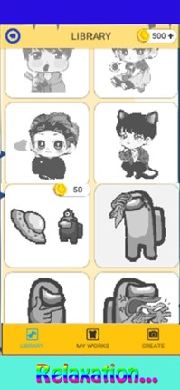 PixelRelax Color by Number screenshot