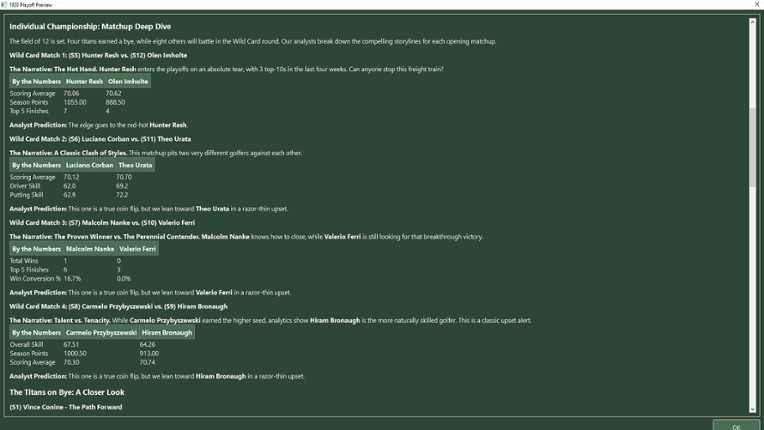 Pro League Golf Simulator screenshot