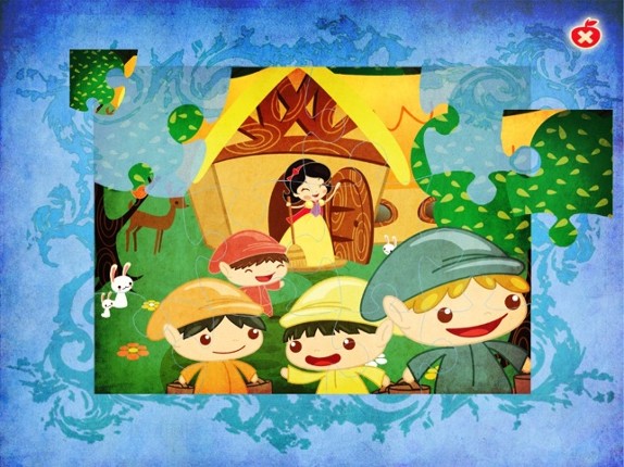SnowWhite and the 7 Dwarfs - Cards Match Game - Jigsaw Puzzle - Book (Lite) screenshot