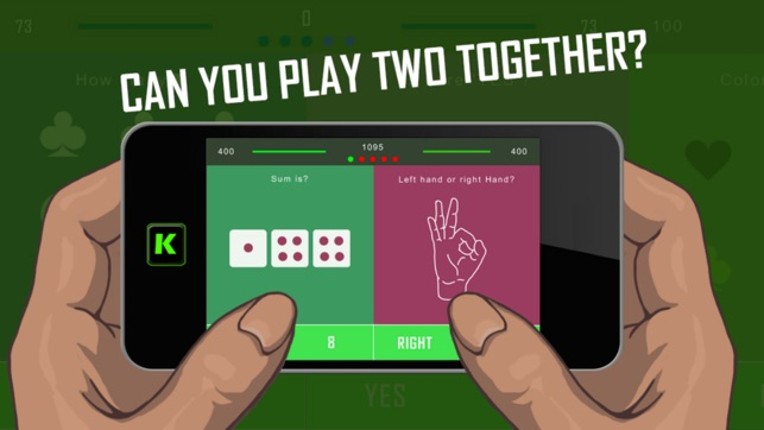 Two Fingers, but only one brain (2 F 1 B) - Split Brain Teaser, Cranial Quiz Puzzle Challenge Game Image