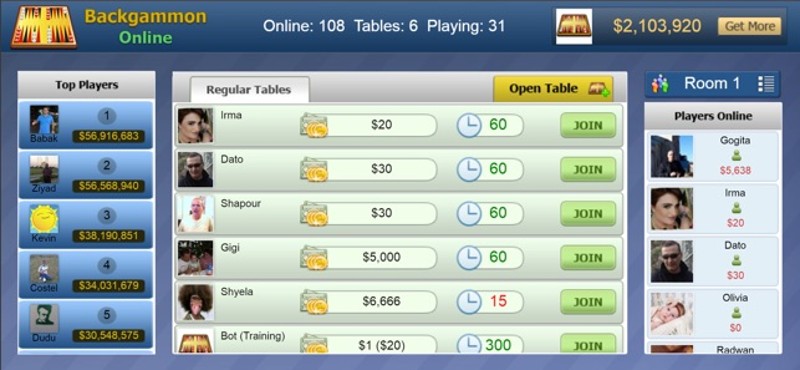Backgammon Online - Board Game Image