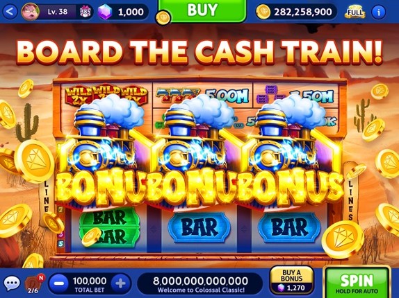 Cash Billionaire casino games screenshot