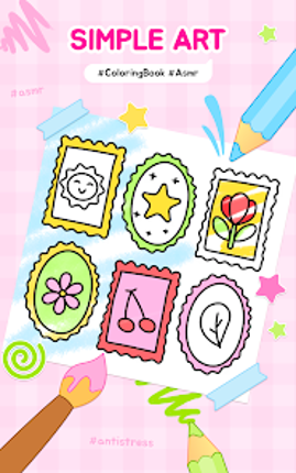 Simple Art: Coloring Book ASMR screenshot