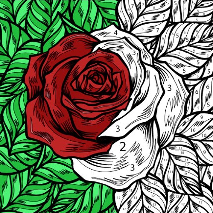 Color by Number: Coloring Book Image