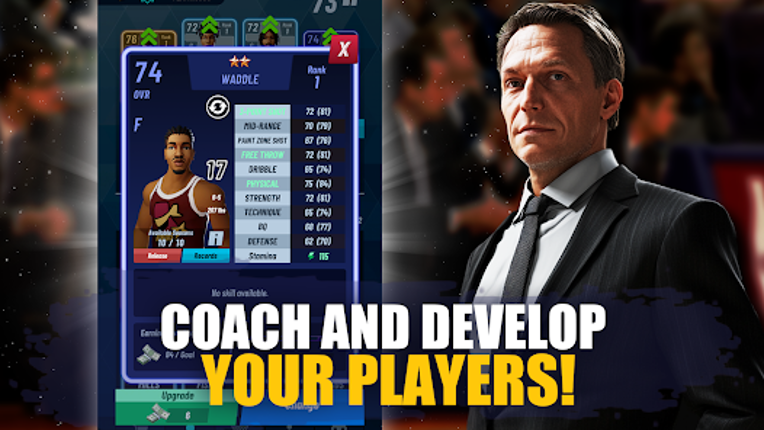 Idle Basketball Manager 2025 screenshot