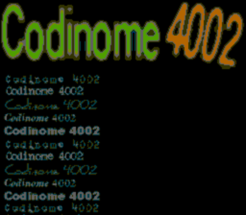 Codinome 4002 Game Cover