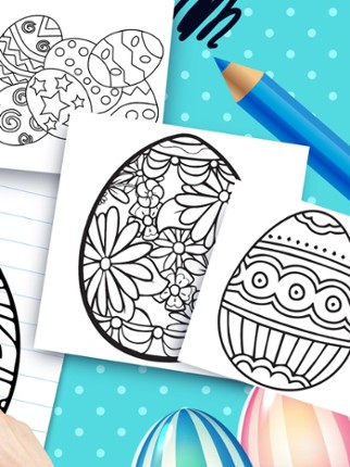 Painting Easter Eggs Coloring Book For Children HD screenshot