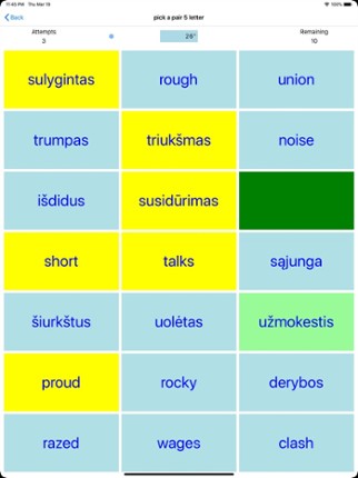 PickAPair Lithuanian - English Image
