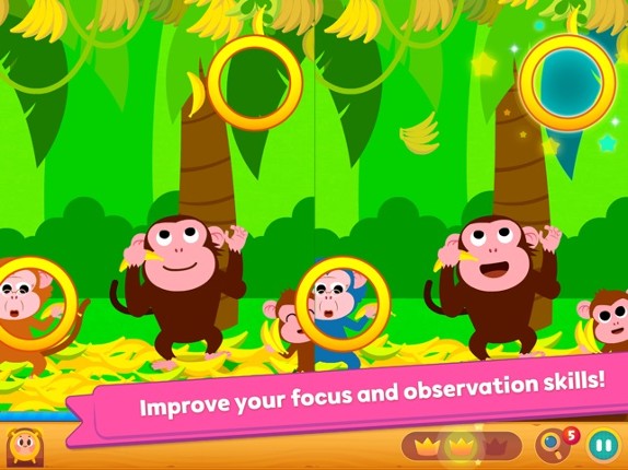 Pinkfong Spot the difference screenshot