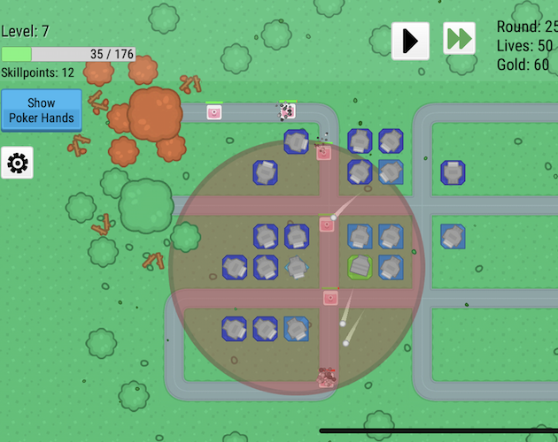 Games like Poker Tower Defense