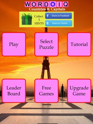 Word IQ Countries and Capitals Image