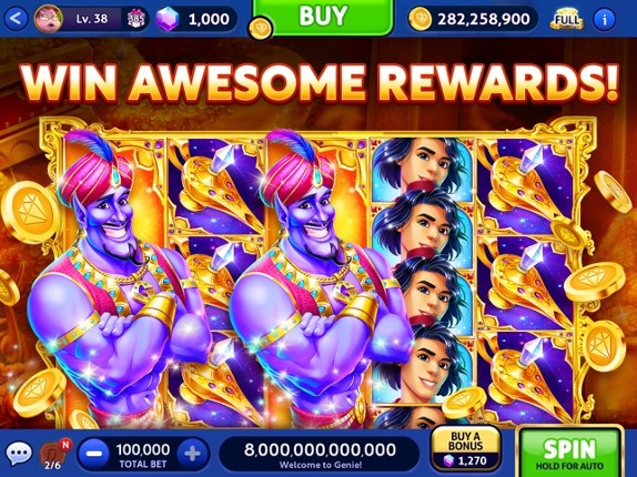 Cash Billionaire casino games screenshot
