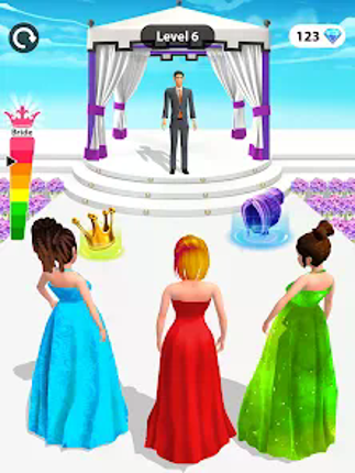 Bride Race: Makeup, Dress up Image