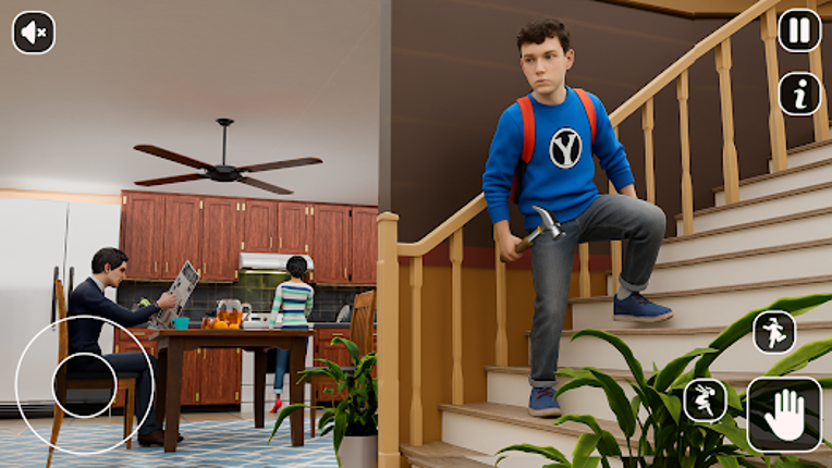School Stealth Escape Run Game Image
