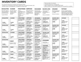 Liminal Horror Inventory Card System Image